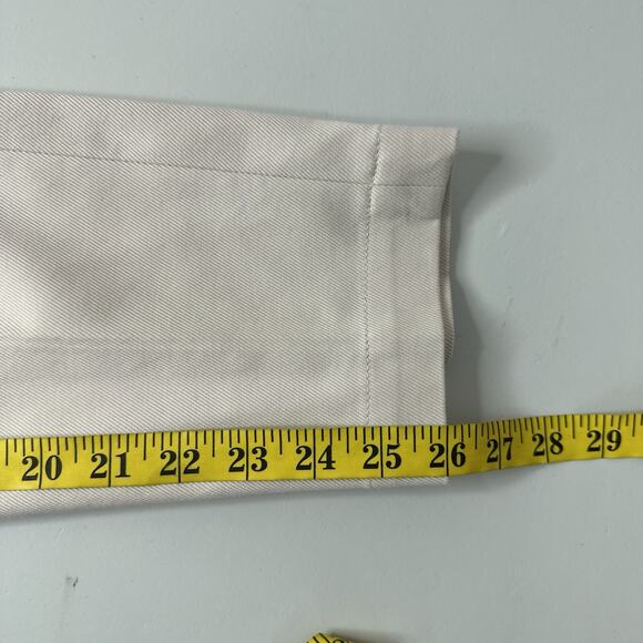 Brunello Cucinelli Pants Womens 2 Ivory Career Office Straight Designer Blingy - Picture 13 of 15